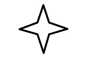 Star Icon, an Outline Icon by Sumberpangan