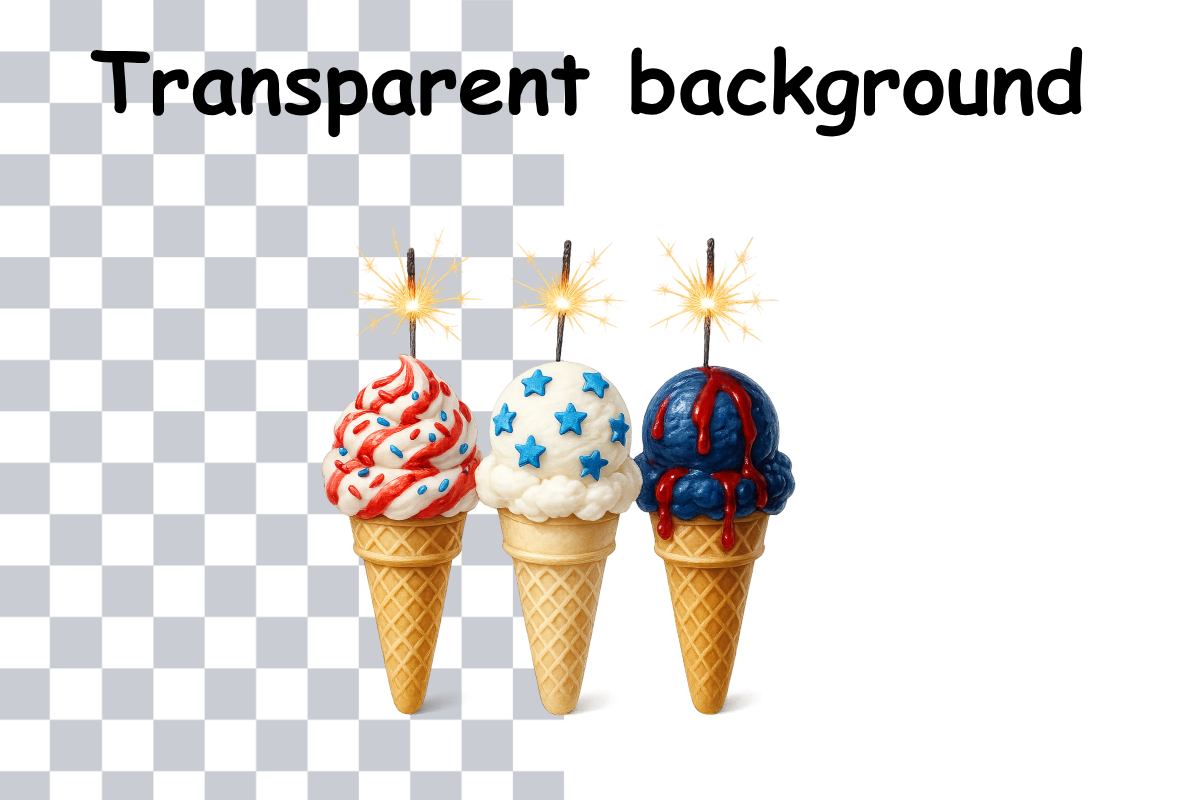 Sparkler Ice Cream PNG – Sublimation, a Seasonal Illustration by Smillyy Threads (Photo 2 of 6)