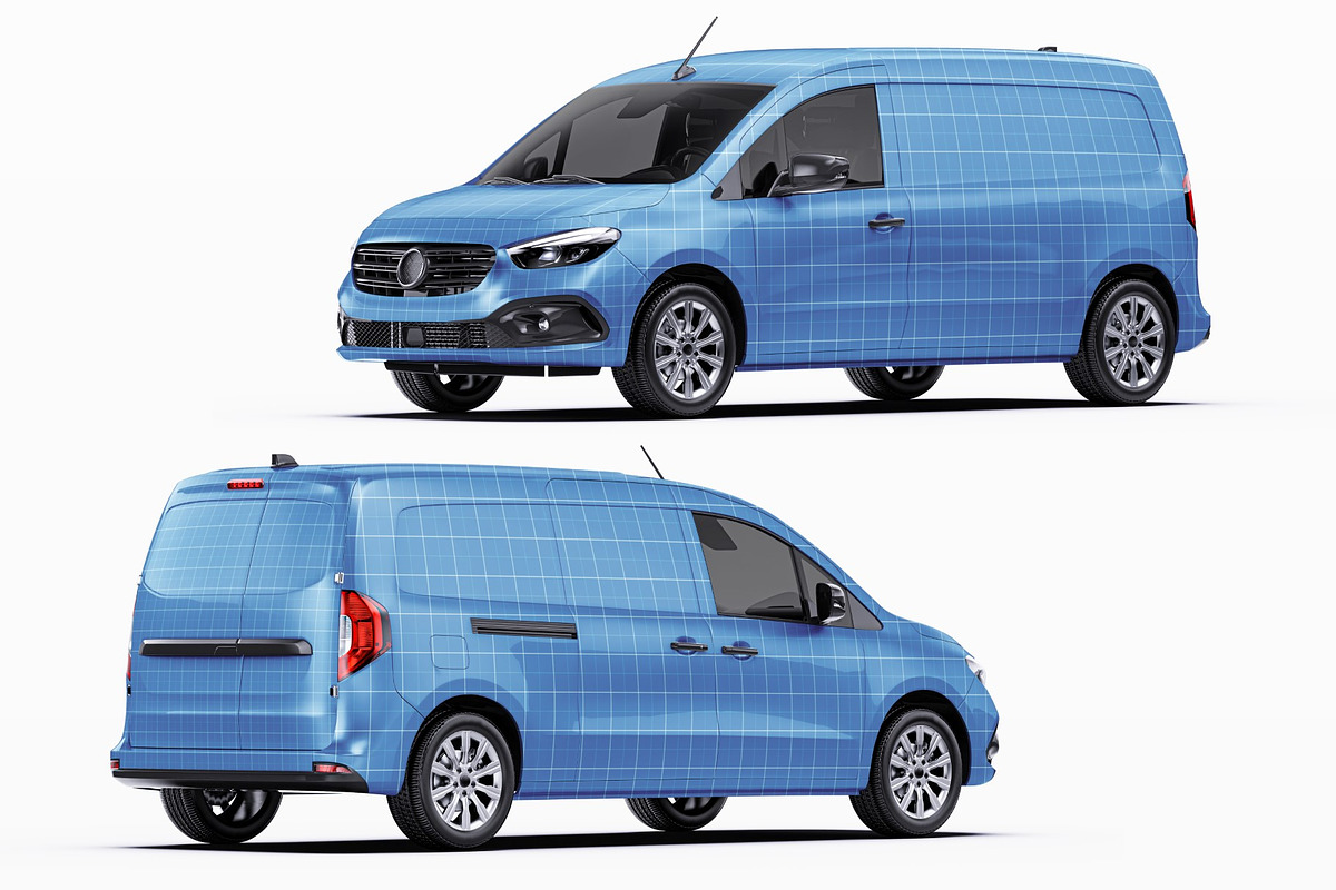 LWB Micro Camper Van Mockup Set, a Product Mockup by Halal Graphic Studio (Photo 11 of 15)
