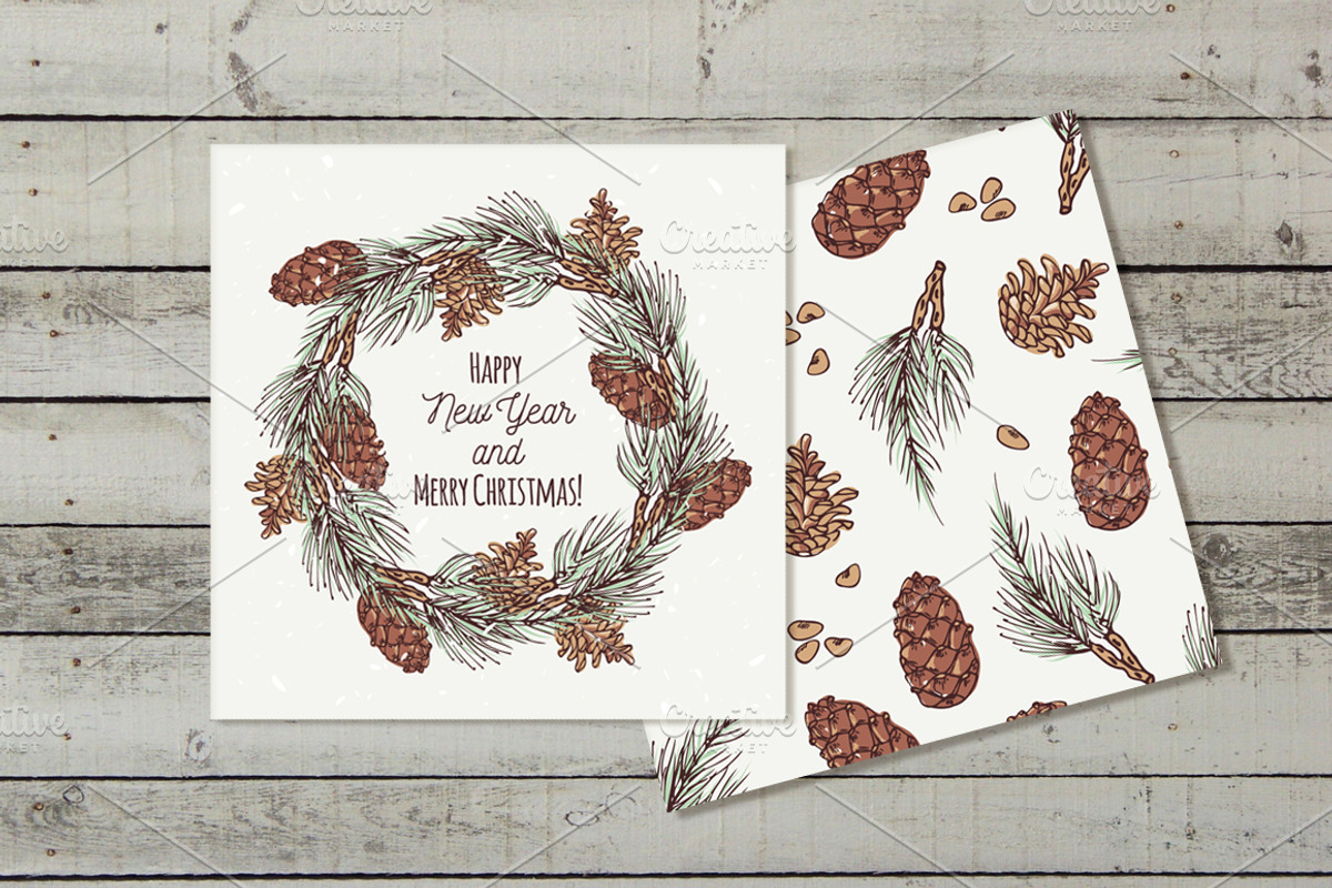 Christmas vector set, a Decorative Illustration by Zhemchuzhina (Photo 4 of 4)