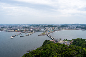 View of Enoshima city from the Island in Japan, a Nature Photo by GoodGoods