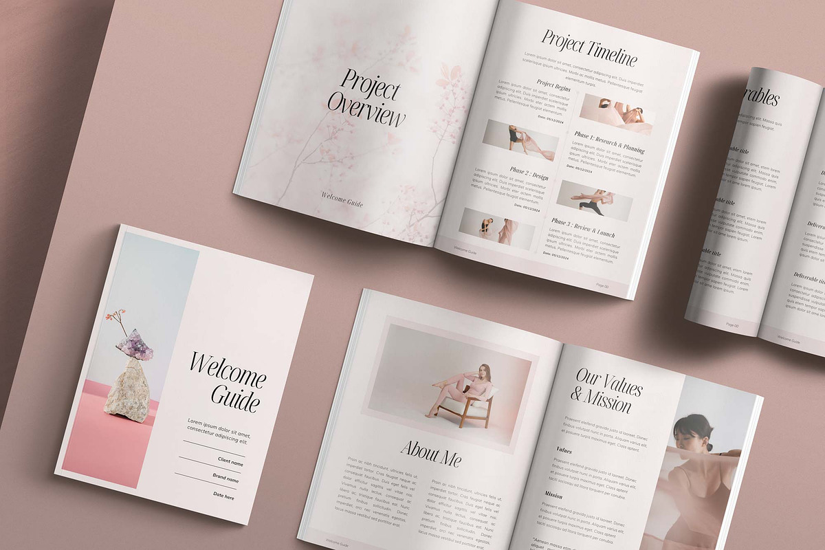Client Welcome Packet Canva Template, a Magazine Template by Sierra Creative Studio (Photo 2 of 12)