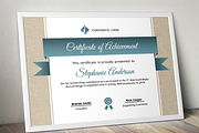 Burlap certificate template (pptx), a Stationery Template by Inkpower (Thumbnail 4 of 6)