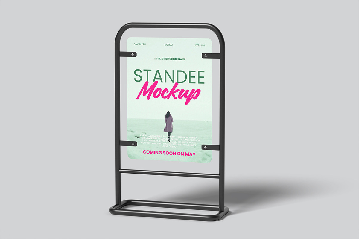 Promotion Standee Mockup, an Advertising Mockup by My Code Std (Photo 3 of 6)