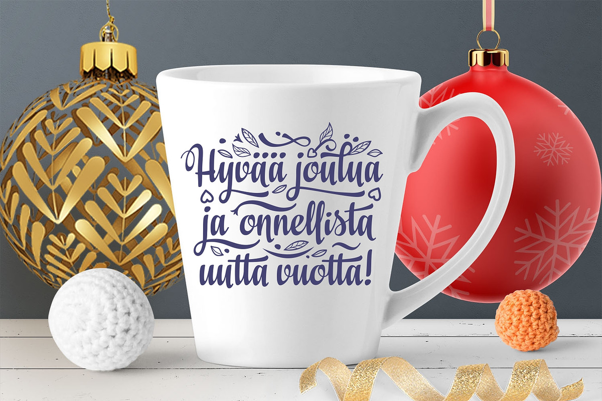 Finnish Christmas svg Finland Hyvaa, an Object Graphic by Zoya Miller (Photo 5 of 9)