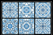 Blue Porcelain Abstract Patterns, a Pattern Graphic by Gen Aumonier (Thumbnail 4 of 14)
