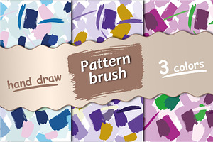 Seamless pattern with brush