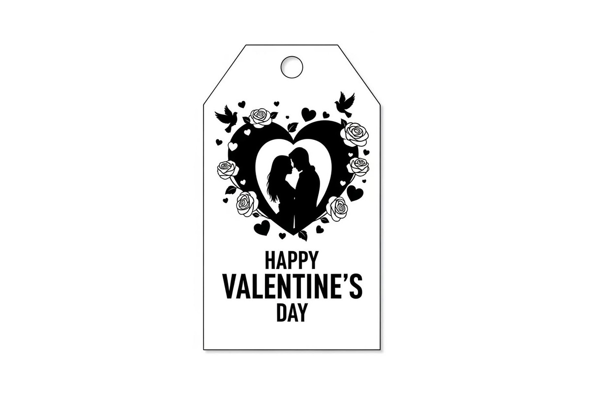 50 Valentine Day Silhouette Pack, an Illustration by Designs_River (Photo 12 of 51)