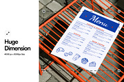 Menu On Chair Mockup, an Advertising Mockup by SLAB! Design (Thumbnail 2 of 5)