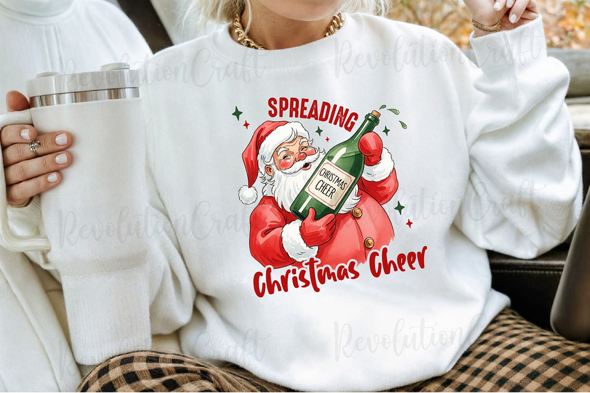 Funny Christmas Santa Claus Png, an Illustration by OK Design (Photo 3 of 4)