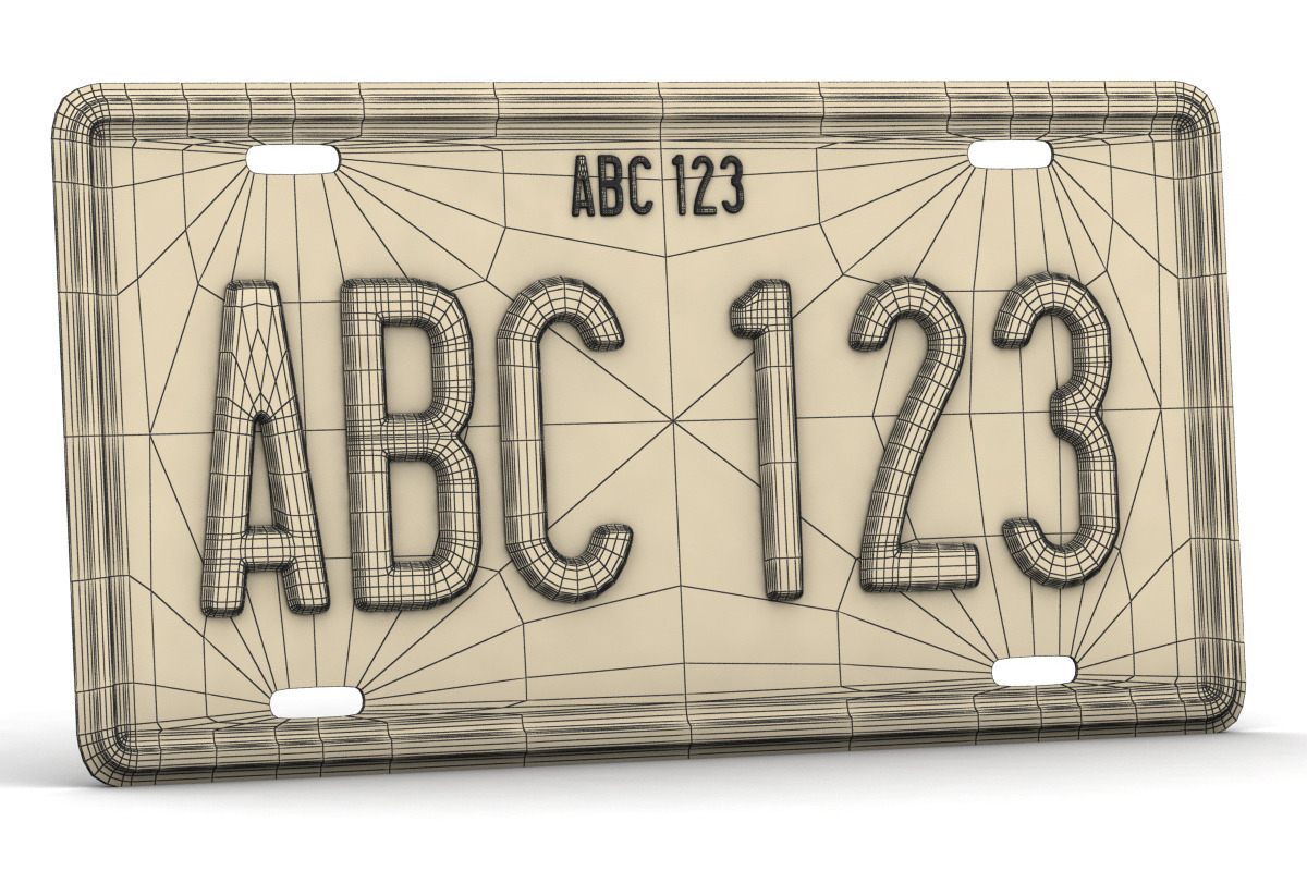 CAR LICENSE PLATE, a Cars & Vehicle 3D Model by NNAVAS 3D (Photo 8 of 8)
