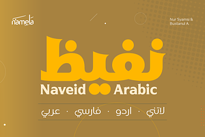 Naveid Latin & Arabic Font Black