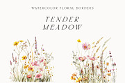 Waterolor Floral Borders Bundle, a Decorative Illustration by Lana Elanor (Thumbnail 65 of 97)