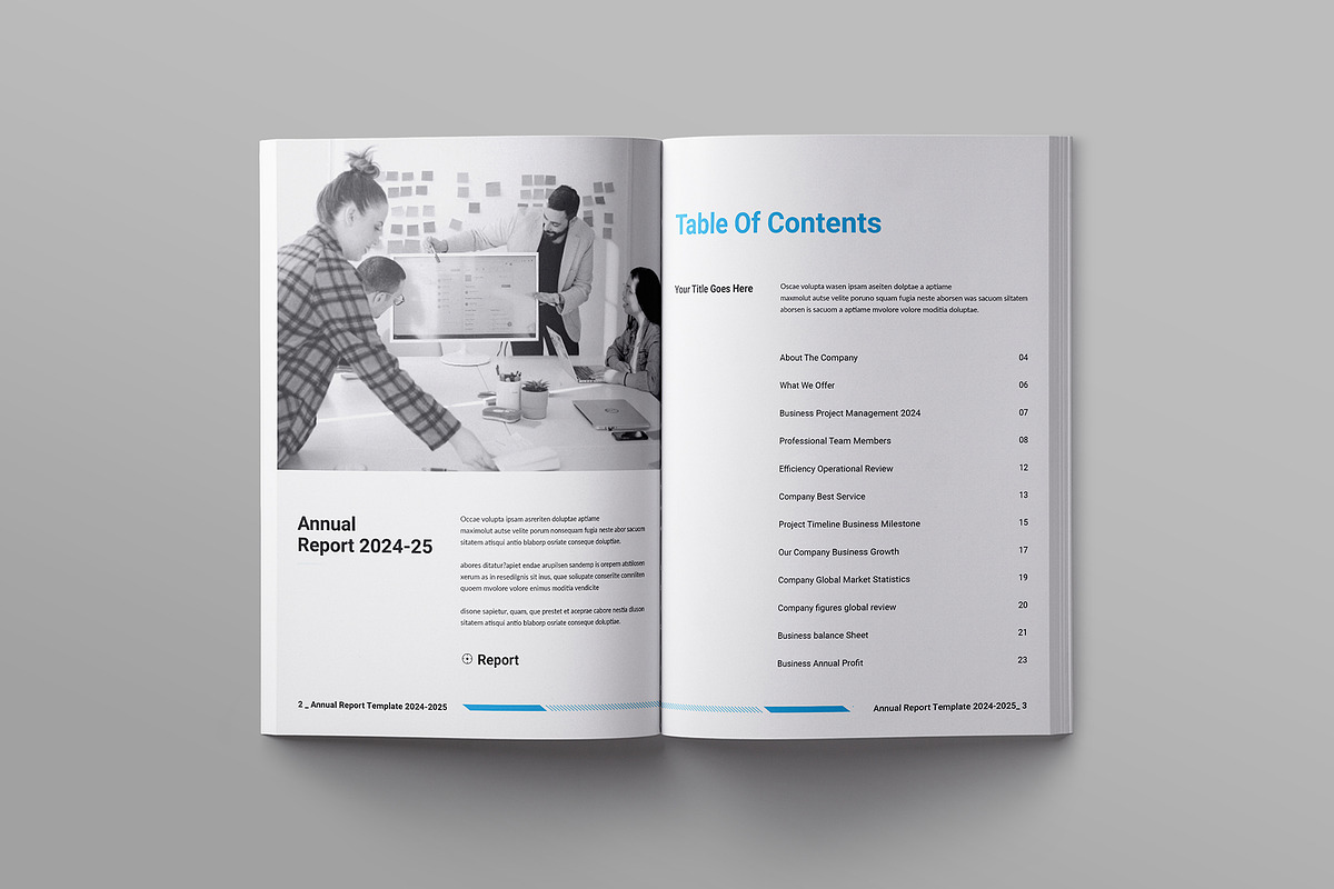 Annual Report Template preview 2