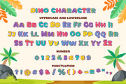 Dino - SVG Color Font, a Sans Serif Font by Blankids Studio (Thumbnail 5 of 6)