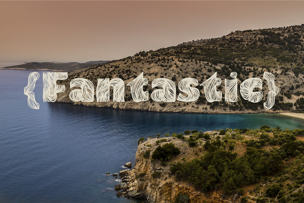 Gulf. HandLettered Font and seamless preview 6