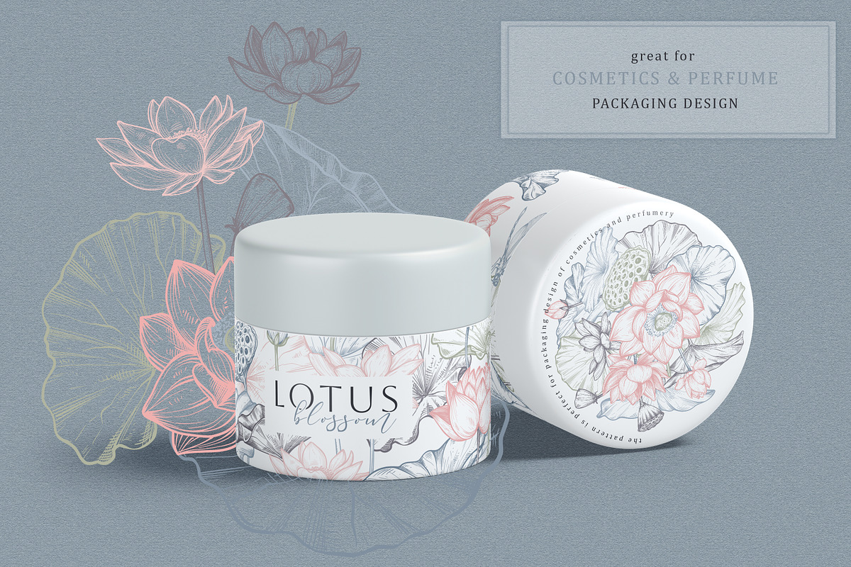 Lotus Blossom Vector Collection, a Pattern Graphic by Molly art (Photo 6 of 16)
