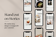 Restaurant Canva Instagram Kit, a Social Media Template by Rose & Co. (Thumbnail 4 of 8)