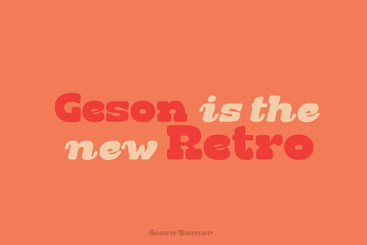 Geson Bamer - Retro Font, a Font by TypeClassHeroes (Photo 4 of 15)