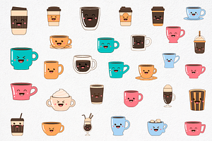 Cute Coffee Cup Illustration