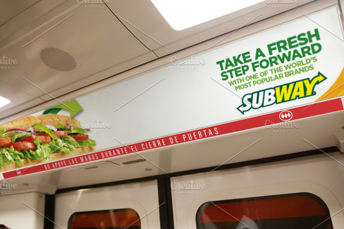 Subway Advertising Mockup, an Advertising Mockup by Angelo Barrientos (Photo 3 of 4)