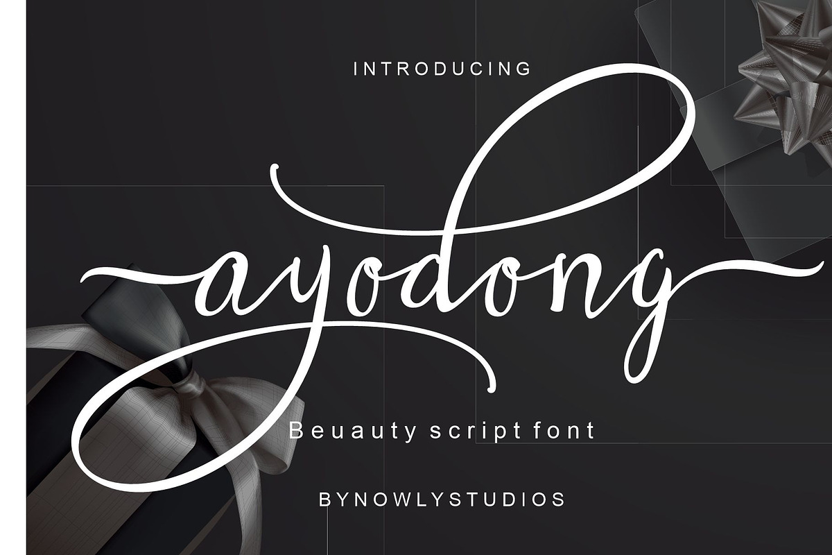 Ayodong Script, a Script Font by Nowlystudios (Photo 1 of 6)