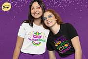 Mardi Gras Lettering & Illustration, a Seasonal Illustration by KlavaProDesign (Thumbnail 5 of 5)