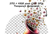 Whimsical Spring Flowers ClipartS, a Graphic by one-touch (Thumbnail 8 of 18)