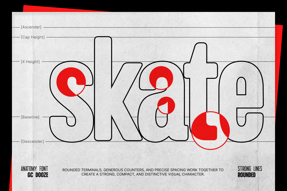 GC Dooze - Display Condensed Sans, a Sans Serif Font by Glyphonic (Photo 5 of 15)