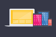 Flat Devices, a Product Mockup by Claw Creative Co. (Thumbnail 3 of 4)
