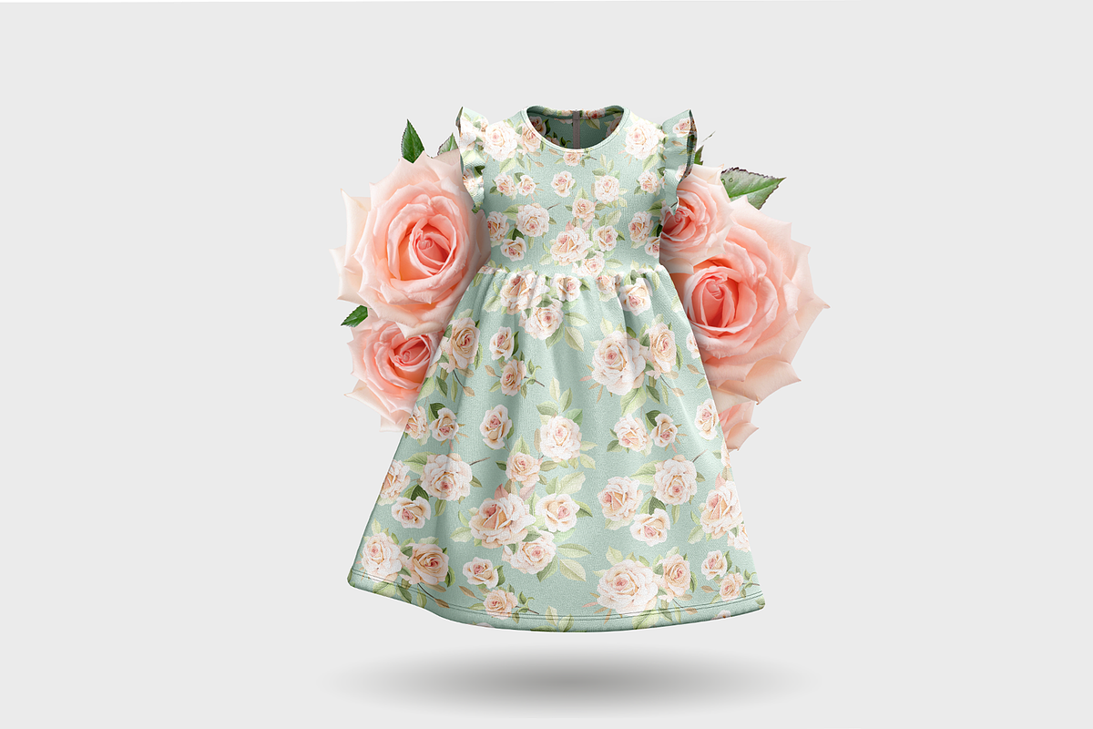 Kids dress mock-up., a Bottom Mockup by Irena Matiash shop (Photo 7 of 7)