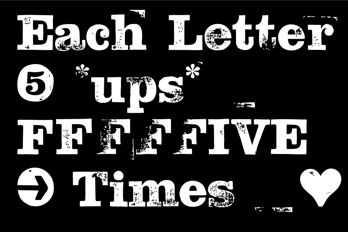 FONT | Hand Stamp Slab Serif Rough, a Slab Serif Font by Typo Graphic Design (Photo 5 of 7)