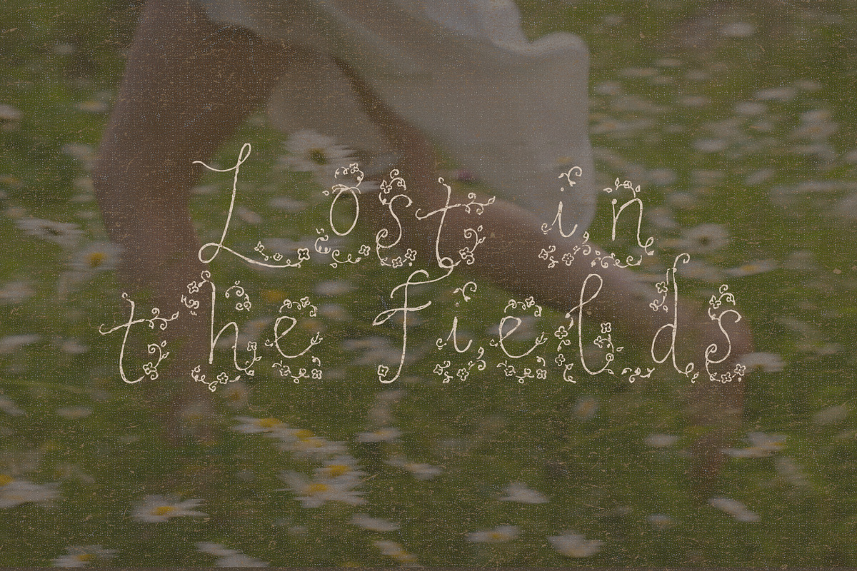 Whimsical Floral Script Font Trio, a Handwritten Font by Laras Wonderland (Photo 7 of 12)