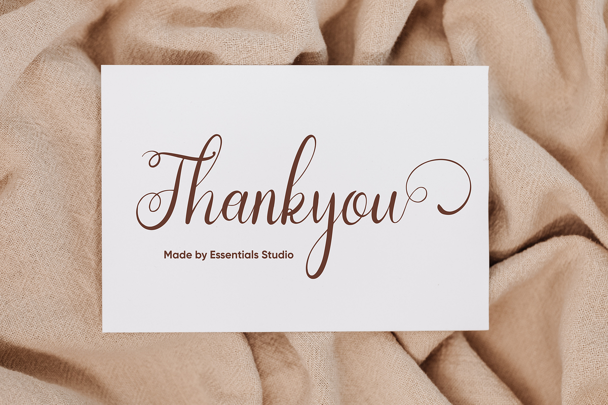 Olynchan, a Script Font by Essentials Studio (Photo 9 of 9)