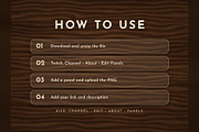 Wood Twitch & Kick Panels, an Object Graphic by Gear Store (Thumbnail 7 of 7)