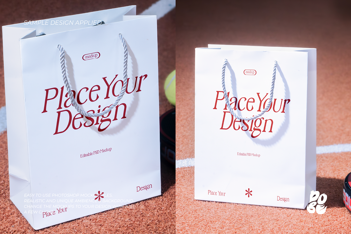 Paperbag Sport Mockup Set - Vol 2, a Packaging Mockup by DOBE Studio (Photo 2 of 4)