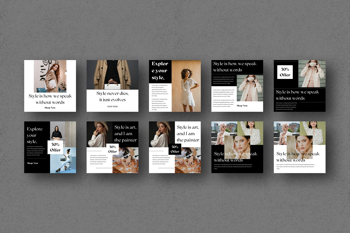 Aesthetic Instagram Templates Canva, a Social Media Template by Pixel Blend (Photo 6 of 7)