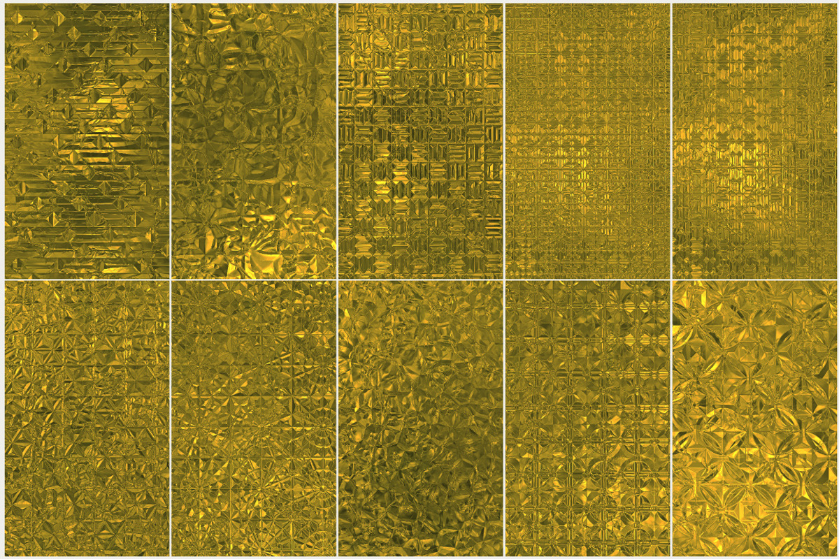50 Seamless Golden Foil Patterns preview 5