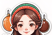 Christmas Girls with Hot Chocolate, an Illustration by ETARA by Mea Hau (Thumbnail 6 of 9)