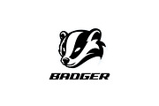 Bold Black White Badger Head Logo, a Branding & Logo Template by Signatoro (Thumbnail 2 of 3)