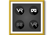 Black and white Flat Icons With VR, an Icon by FineArtStudio (Thumbnail 2 of 3)