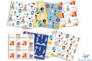 Back to school seamless pattern set, an Illustration by Winged Graphics (Thumbnail 2 of 4)