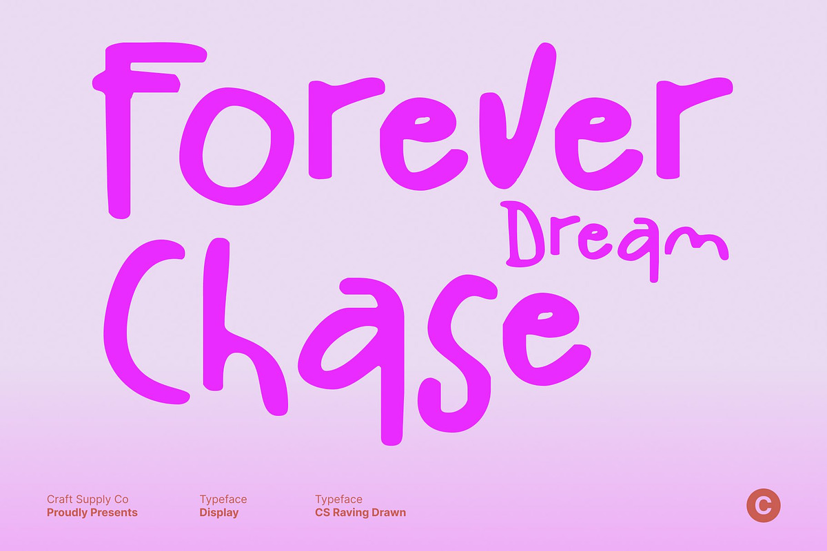 CS Raving Drawn, a Handwritten Font by Craft Supply Co. (Photo 2 of 8)