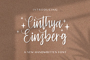 Cinthya Einzberg - Handwritten Font, a Script Font by StringLabs (Thumbnail 1 of 7)