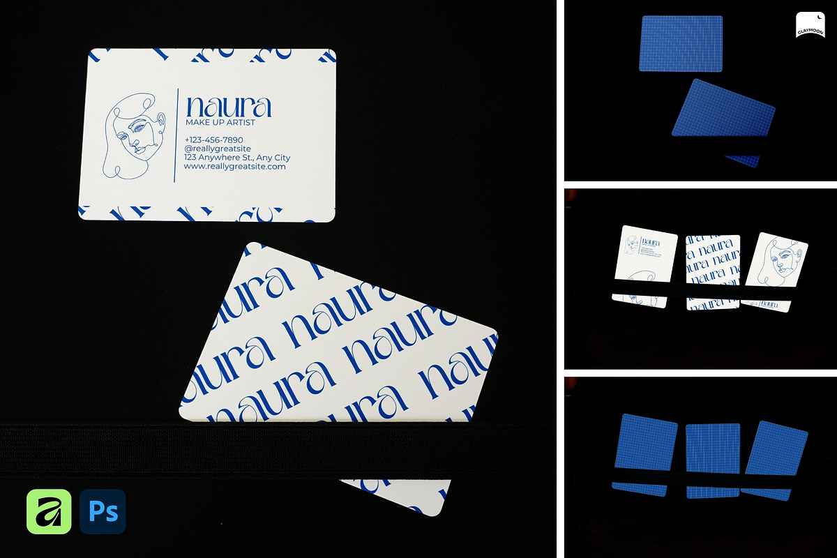 Business Card Mockup, a Product Mockup by Claymoon Lab (Photo 1 of 5)