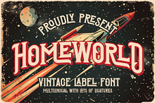 Homeworld Vintage Label Font