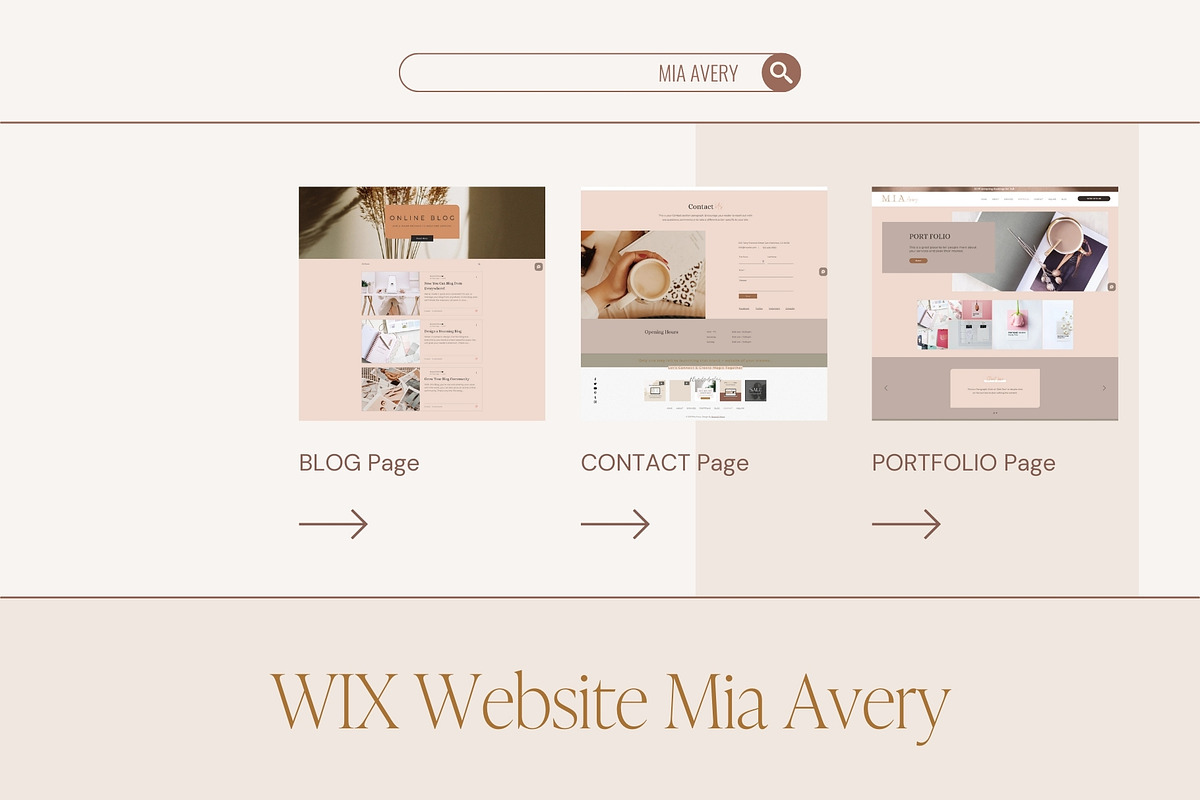 WIX Website Mia Avery, a Wix Template by Brand & Palms (Photo 5 of 8)
