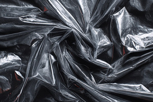 Crumpled Black Plastic Bag Texture A, a Photo by Pixeness Studio