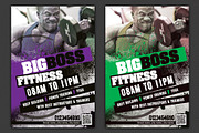 BigBoss Fitness Flyer Template, a Flyer Template by anchor_point_heshan (Thumbnail 3 of 3)