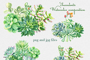 Watercolor Green plants, a Decorative Illustration by Hanna Hryharenka (Thumbnail 6 of 11)